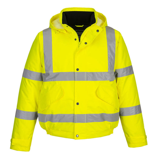 Portwest S463 Hi-Vis Winter Bomber Jacket Yellow