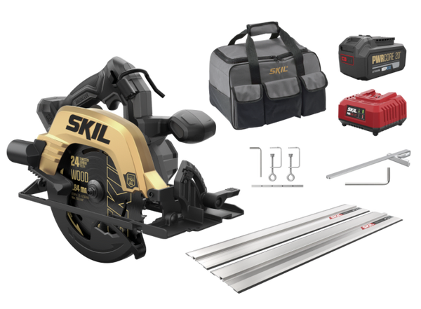 SKIL GOLD CIRCULAR SAW KIT W/GUIDE & 4AH BATTERY - 560355