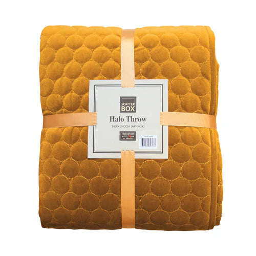 Scatter Box Halo Ochre Throw - 64637