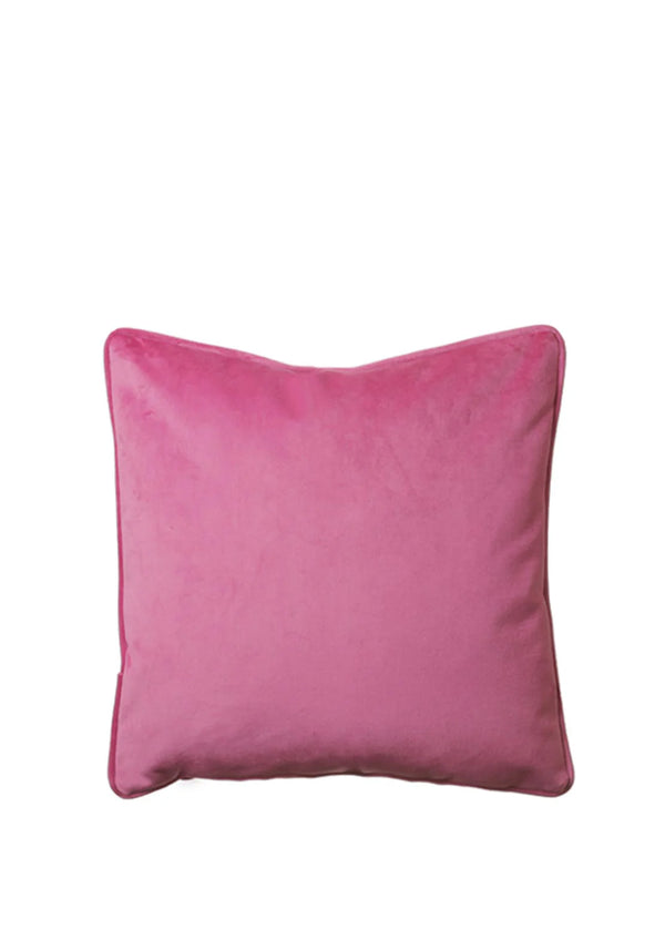 Scatter Box Hudson Velour 43 x 43cm Pink Cushion - 646392