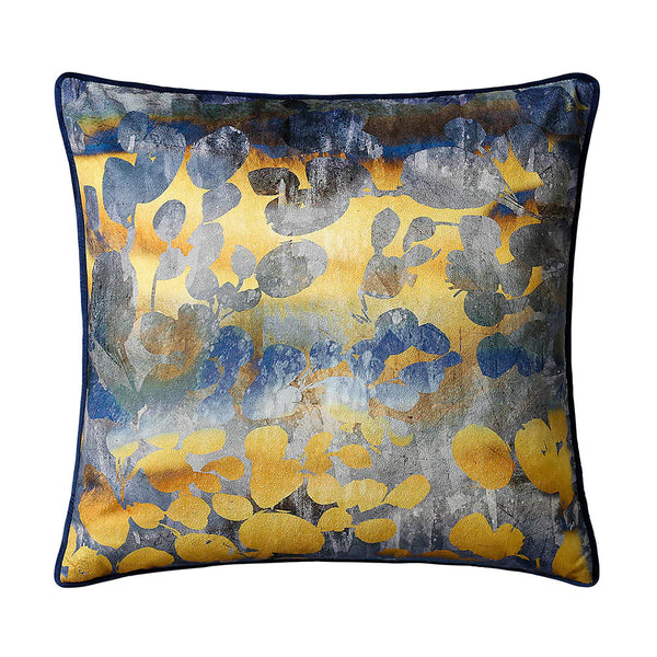 Scatter Box Safir 45 x 45cm Navy & Ochre Cushion - 64632