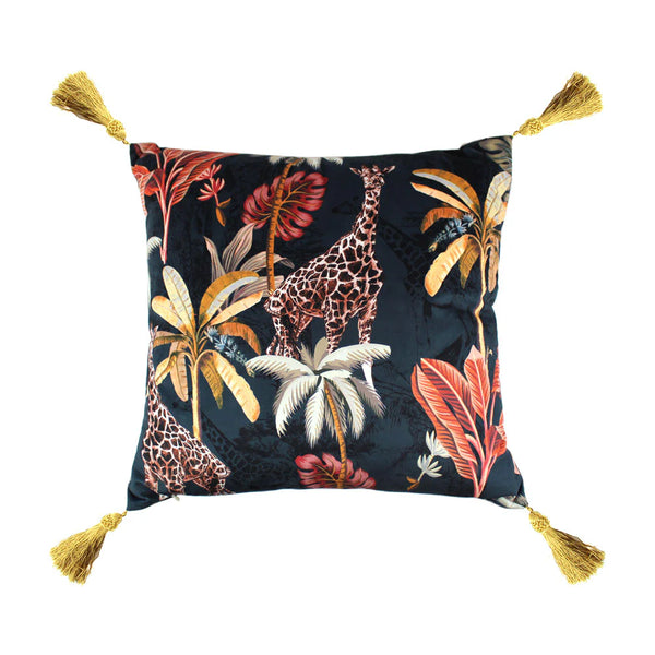 Scatter Box Simone 45 x 45cm Navy & Coral Cushion - 646323