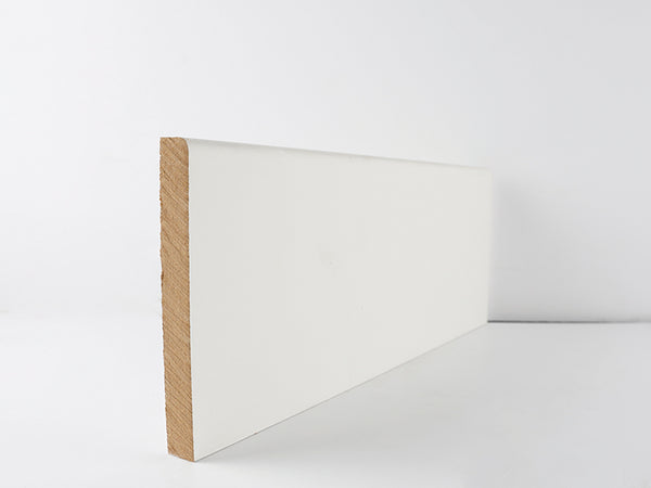 Seadec 144mm White Contemporary Skirting Primed - 07506