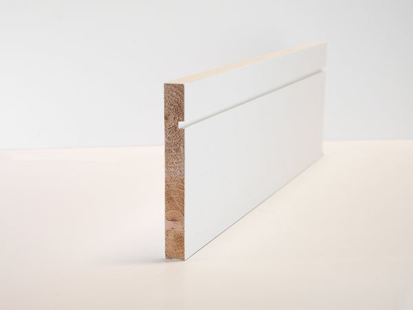 Seadec 144mm White Shaker Skirting Primed - 07503