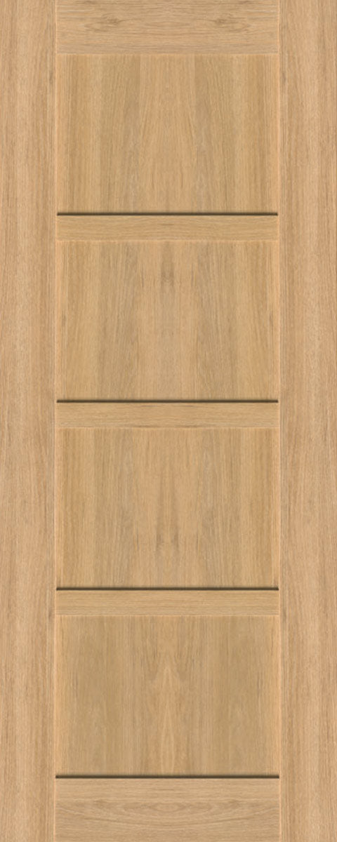 Seadec Augusta Natural Oak 4 Panel Shaker Door