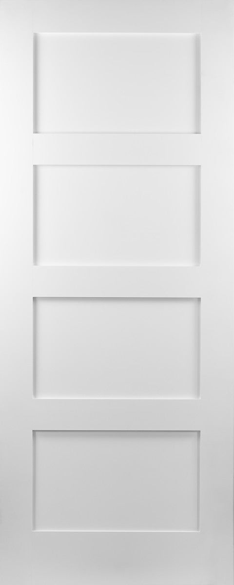 Seadec Augusta White Primed 4 Panel Shaker Door