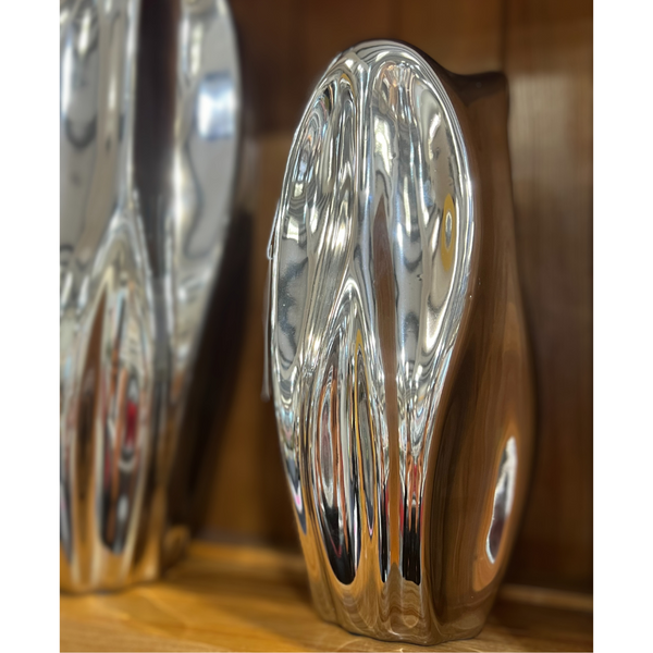 Small Silver Mirrored Vase - 642124