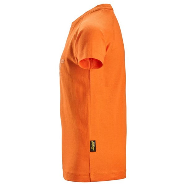 Snickers 7514 Junior Logo T Shirt in Orange