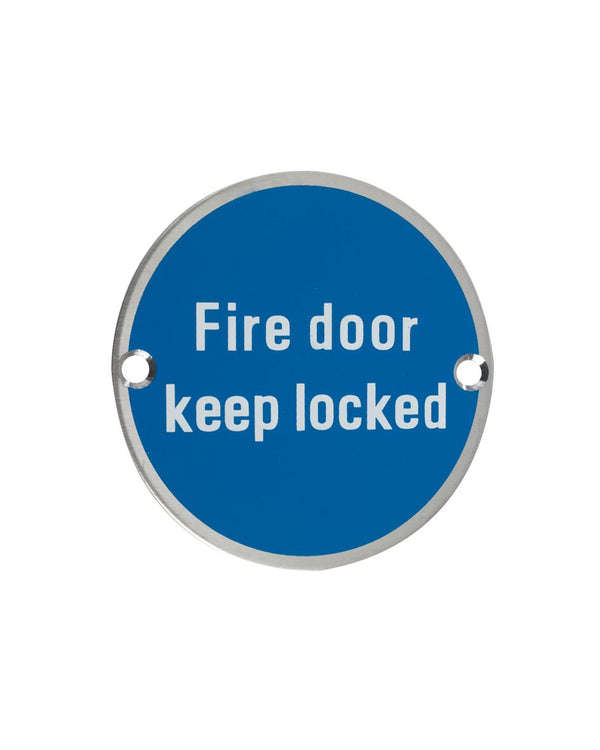 Stanza Fire Door Keep Locked Door Sign