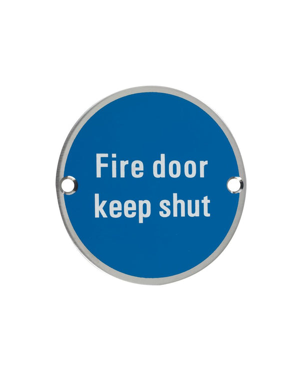 Stanza Fire Door Keep Shut Door Sign