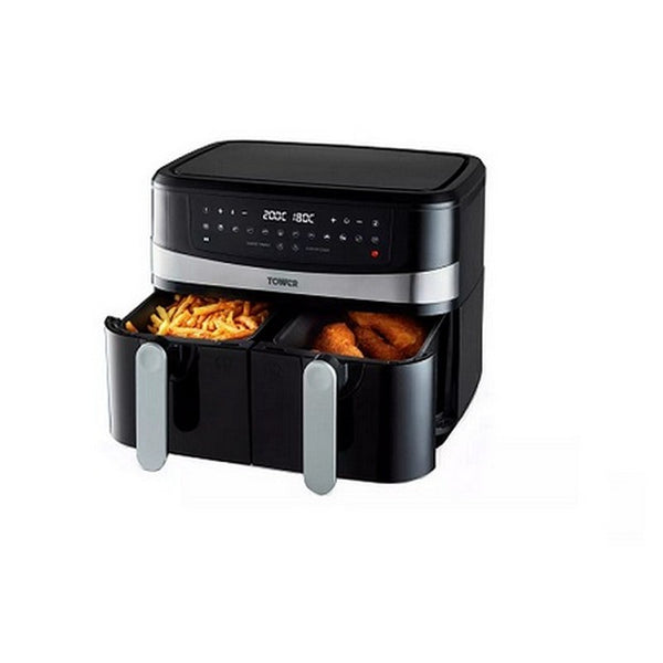 Tower Vortx 9L 2600W Dual Basket Air Fryer - Black | T17088 - 648807