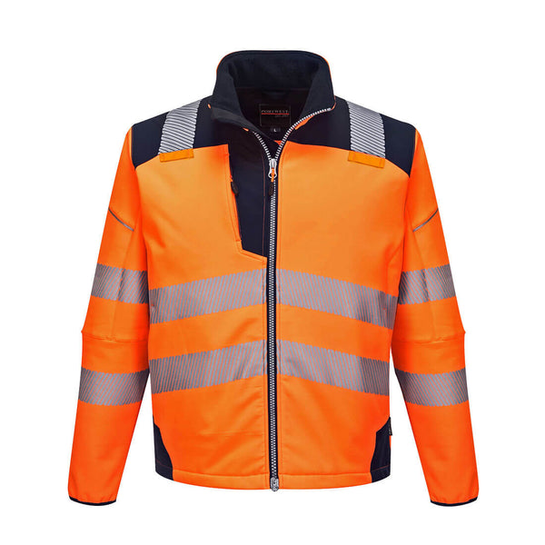 Portwest T402 PW3 Hi-Vis Softshell Org/Navy