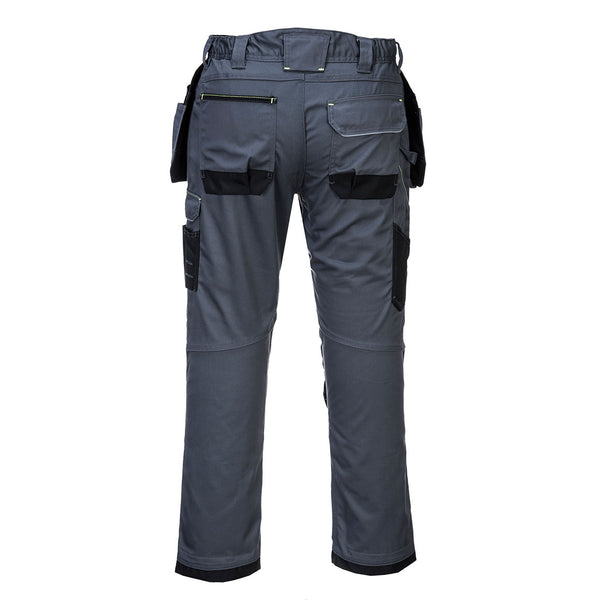 Portwest T602 Holster Work Trousers Zoom Grey/Black