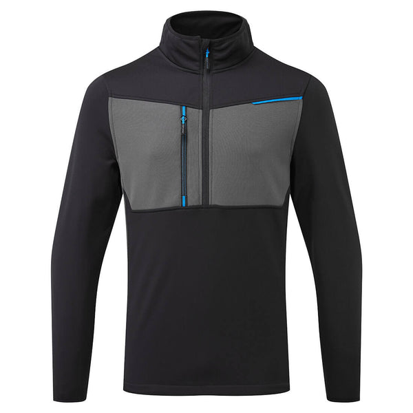 Portwest T755 - WX3 Half Zip Tech Fleece - Black