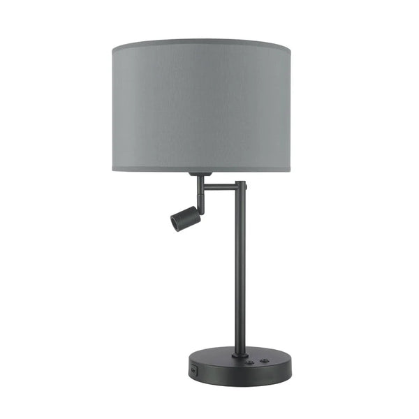 ASHLEY BLACK TABLE LAMP C/W 3W LED - 630210
