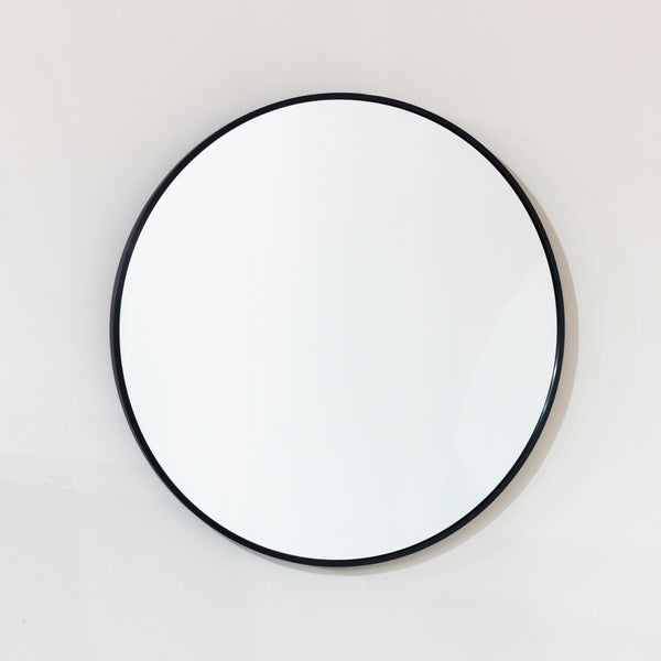 Modena Round Wall Mirror Black 60cm