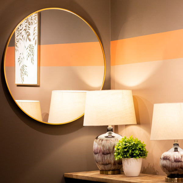 Tara Lane Modena 90cm Round Mirror - 6460401