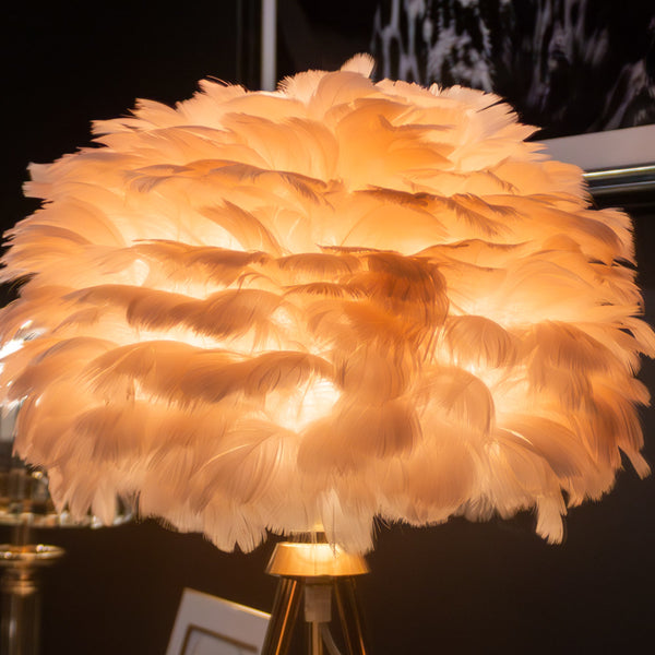 Tara Lane Pink Feather Lamp - 631634