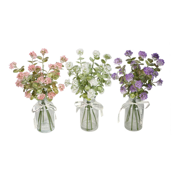 Wildfrowers With Vase 3 Assorted