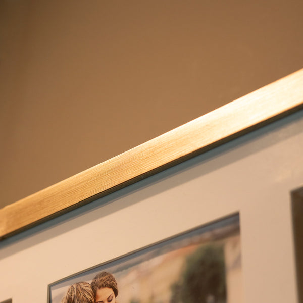 Gallery 3D collage 9 picture Frame champagne - 647401