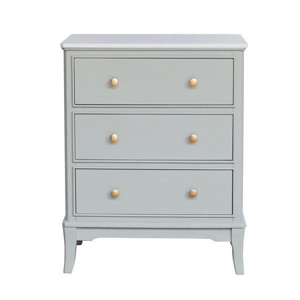 Monroe 3 locker with marble top sage - 642629