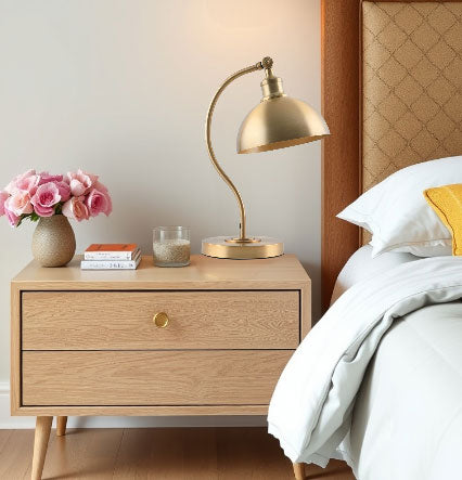 SWAN BRASS FINISH TABLE LAMP - 630216