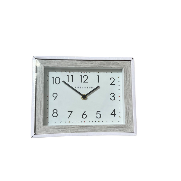 Tara Lane Baker & Brown Mantel Birch Clock - 641838