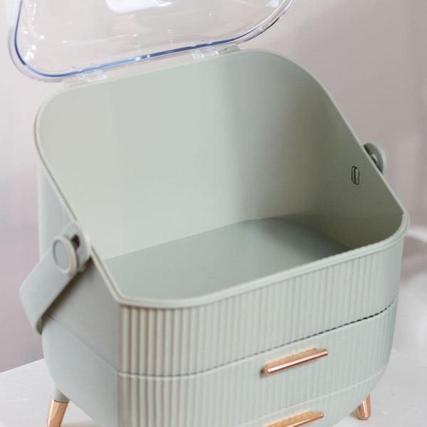 Tara Lane Duck Egg 2 Drawer Cosmetic Storage Box - 644261