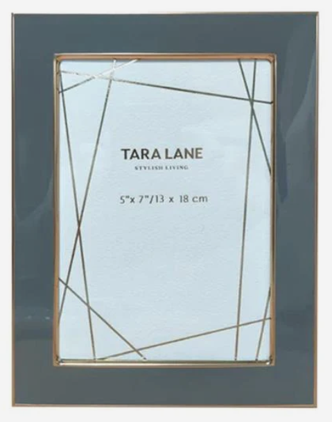 Tara Lane Ella Photo Frame Grey/Gold