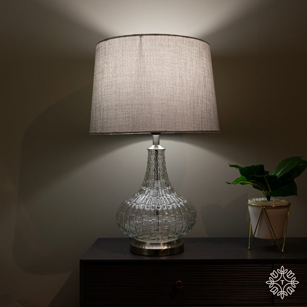 Tara Lane Lana Bulb Table Lamp Charcoal - 63693