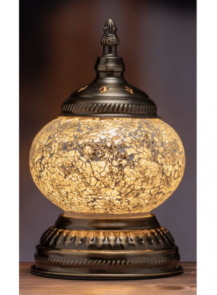 The Grange 22cm Crackle Design Mosaic Lamp - 646690