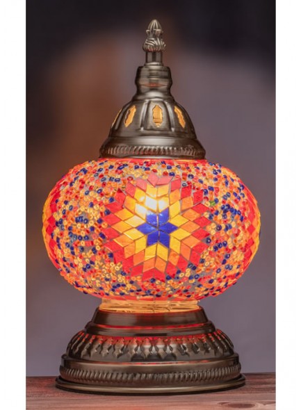 The Grange 28cm Mosaic Star Design Table Lamp - 64669