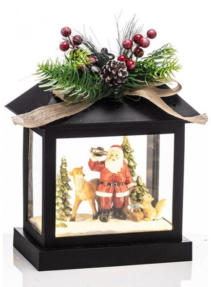 The Grange Black Christmas Lantern - 661002