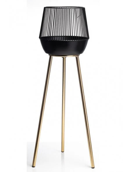 The Grange Black & Gold Plant Stand - 6410544