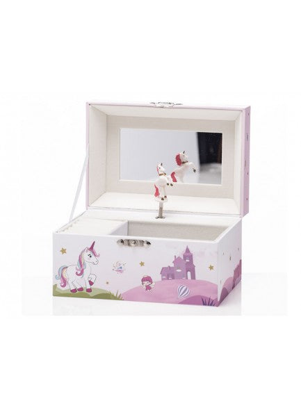 The Grange Childrens Pink Unicorn Music Box - 646039