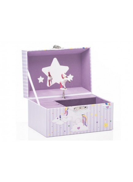 The Grange Childrens Purple Unicorn Music Box - 646035