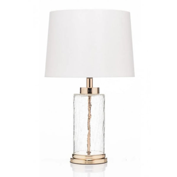 49CM FRANCE GOLD & CRACKLED EFFECT LAMP - 630998