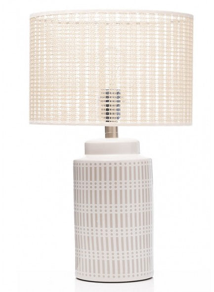 The Grange Cream Mesh Table Lamp - 630303