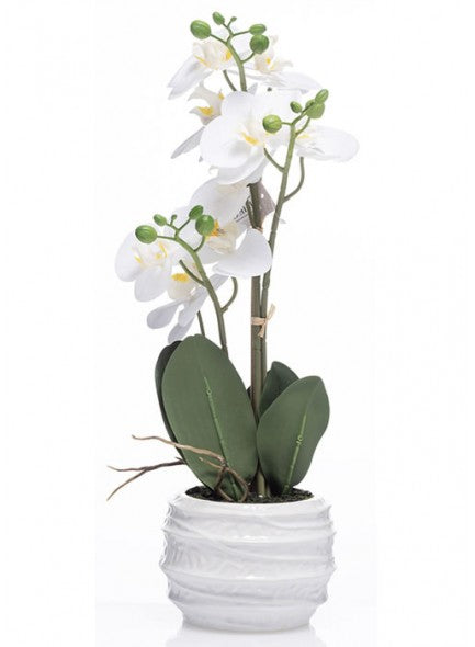 The Grange Faux Stem Orchid With Pot - 643008