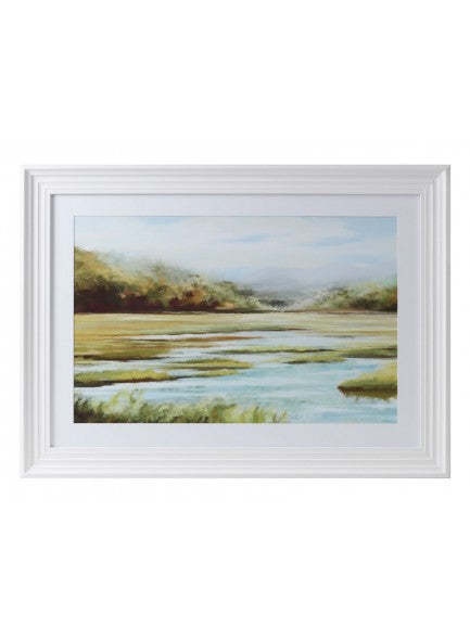 The Grange Meadow Waters Framed Picture - 6410592