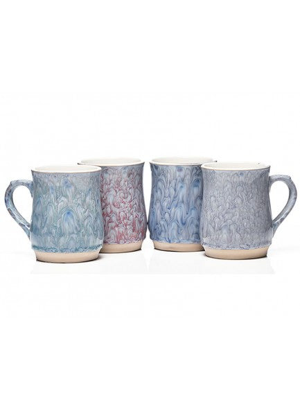 The Grange Roundstone Assorted Swirl Mugs (4) - 644501