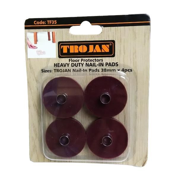 Trojan Heavy Duty Nail In Floor Protector Pads 38mm - 8209922