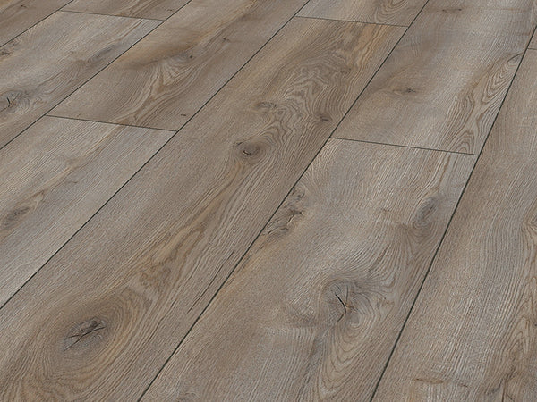 Whiteriver Mammut Plus 10mm Mountain Oak Titanium Long Plank Laminate Flooring