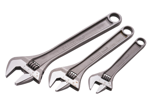 Bahco 3 Piece Adjustable Wrench Set - 570530