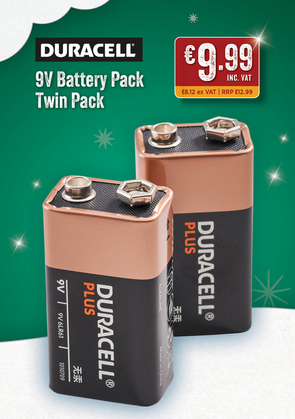 Duracell 9V Battery Twin Pack - 61104