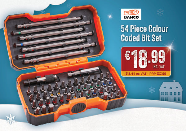 Bahco 54 Piece Colour Coded Bit Set - 571728