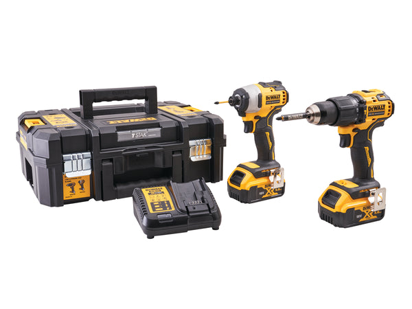 DeWalt 18V Combi & Impact Drill Twin Pack - 57692