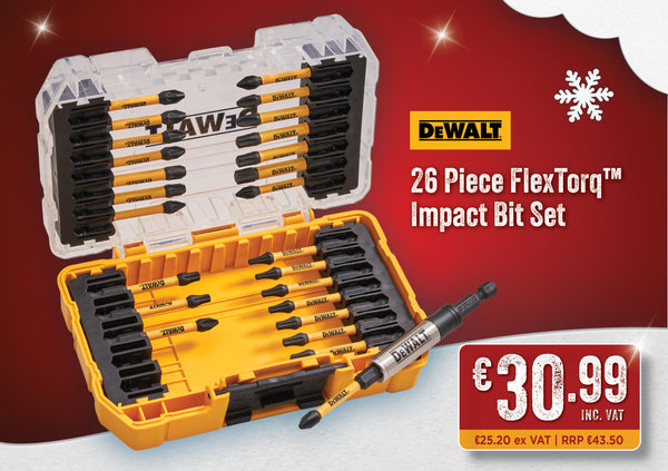 DeWalt 26 Piece 57mm Long Impact Bit Set - 571156