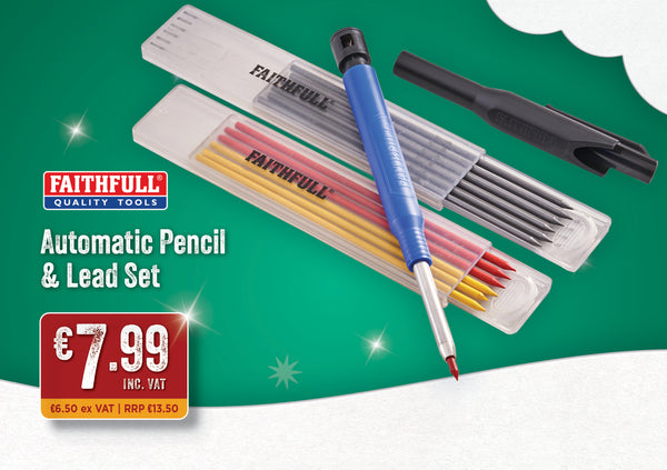 Faithfull Automatic Pencil and Lead Set - 12 pce - 571219