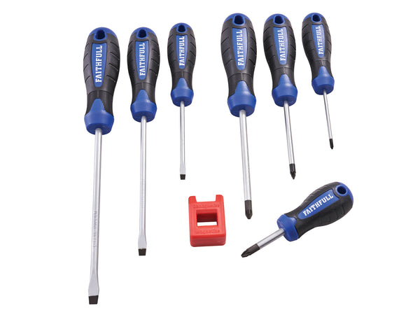 Faithfull 8 Piece Soft Grip Screwdriver Set - 5749083